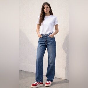 Old Navy Sky High Wide Leg Jeans - Deep Blue